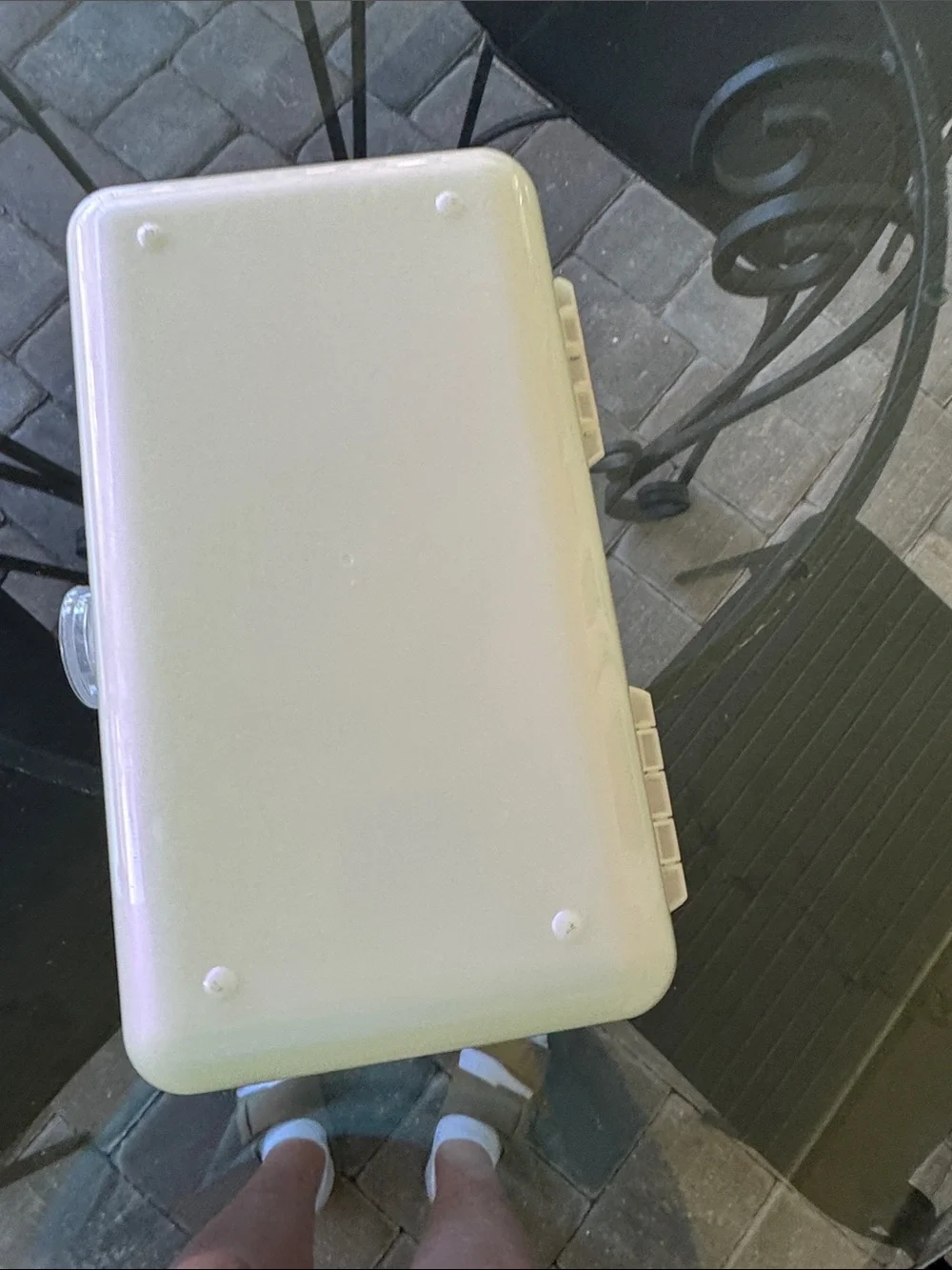 Caboodles Cream Cosmetic Case with Handle